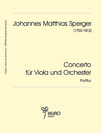 Sperger, Joh. Matthias | Concerto für Viola und Orch. in D