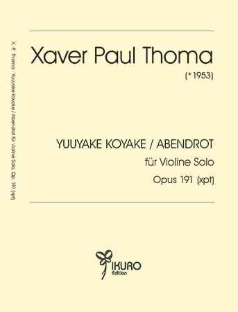 Xaver Paul Thoma | Abendrot für Violine Solo